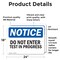 Signmission Do Not Enter Test In Progress OSHA Notice Sign, Vinyl Decal, 24in W x 18in L, 2PK OS-2PACK-NS-D-1824-L-11225 - alternate 6
